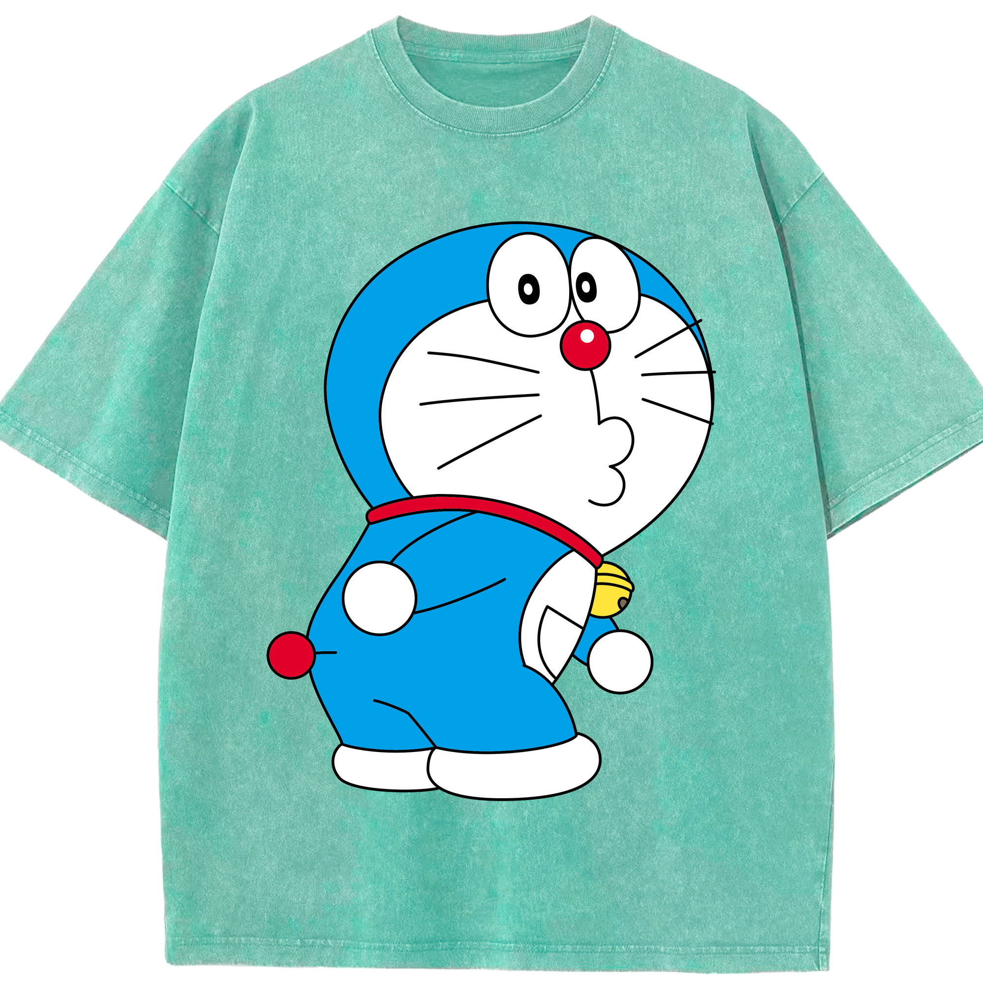 （画像用） ドラえもん Doraemon 綿100% ヴィンテージ風 半袖Tシャツ（フロントプリント）